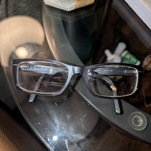 Burberry Black Rectangular Eyeglasses